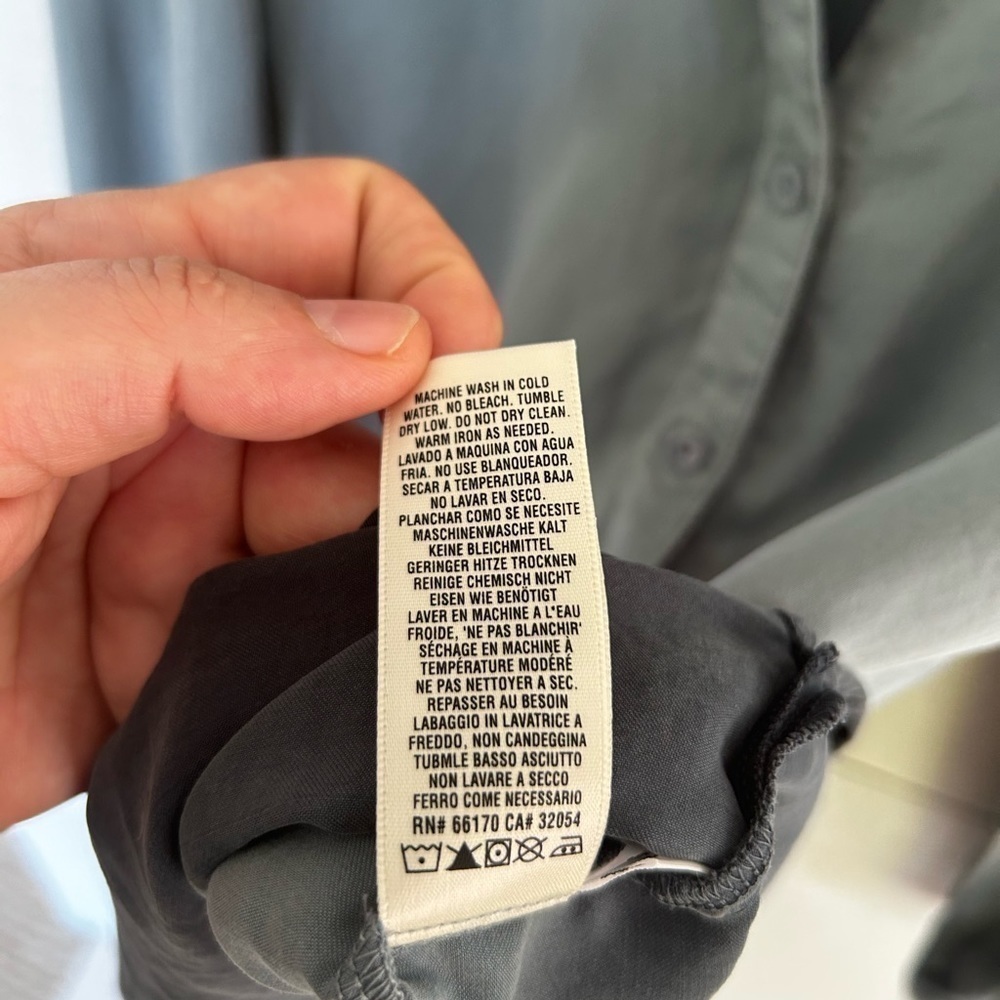 ANTHROPOLOGIE Cloth and Stone Ombre Button Down Shirt Size Small - Picture 3 of 9